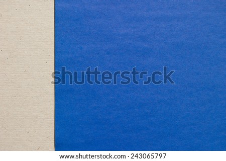 blue carton. Blue paper texture. Blue paper background. Cartoon