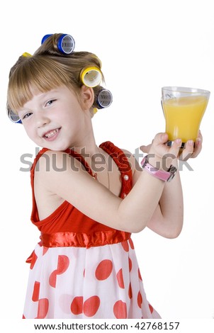 Girl In Curlers