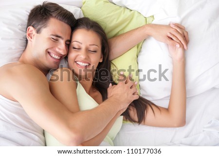 hugging in bed