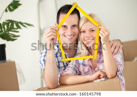 happy concept for new or first home happy concept for new or first home