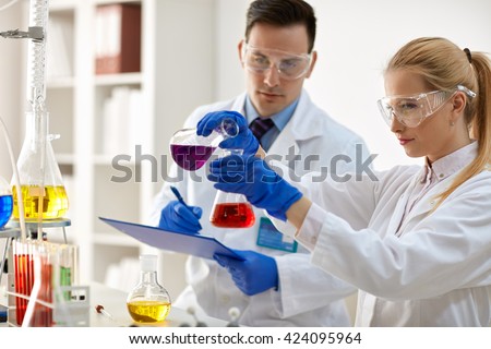 team of scientists doing medical research
