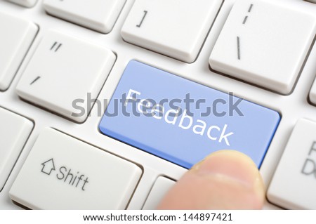 Pressing feedback key on keyboard
