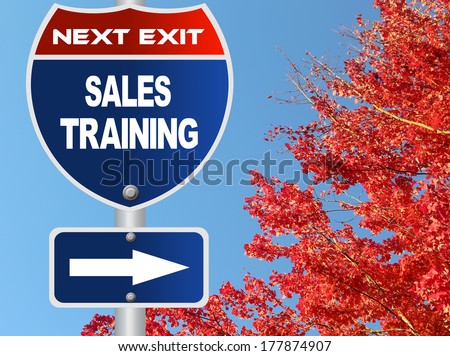 Sales training road sign