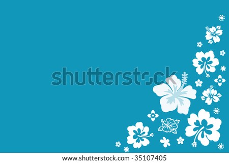 Hawaiian flower Pattern