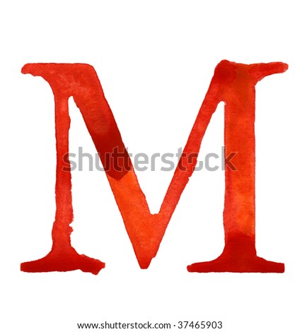  on Watercolor Letter M Stock Photo 37465903   Shutterstock