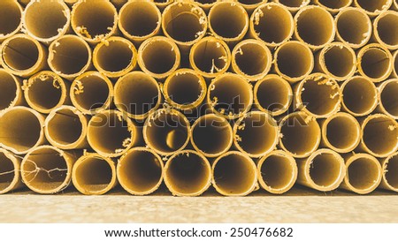 Paper tubes texture