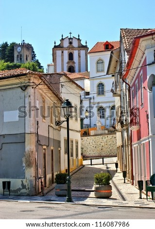 Street of Miranda do Corvo in Portugal
