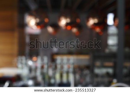 blur kitchen background