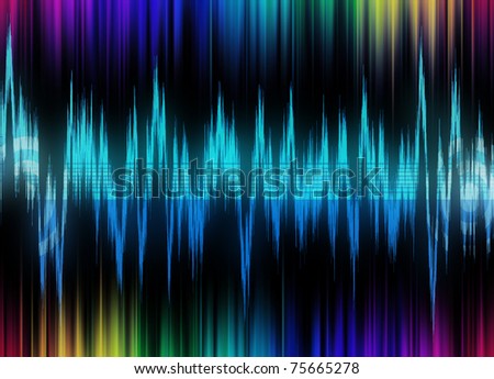 sound wallpaper. stock photo : equalizer sound
