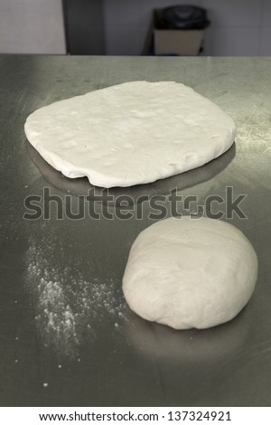 the preparation of the puff pastry