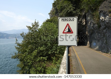 Vello (Bs),Italy, Iseo Lake,the bike path 