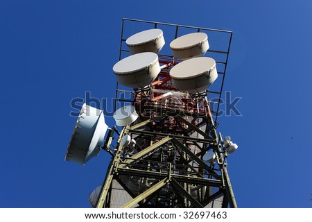 Monte Maddalena (Bs) ,Lombardy,Italy, repeater tower with TV,radio and broadcasting