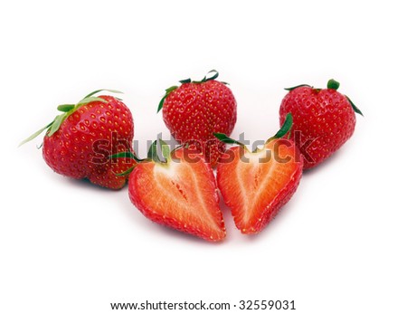 Cut Strawberries