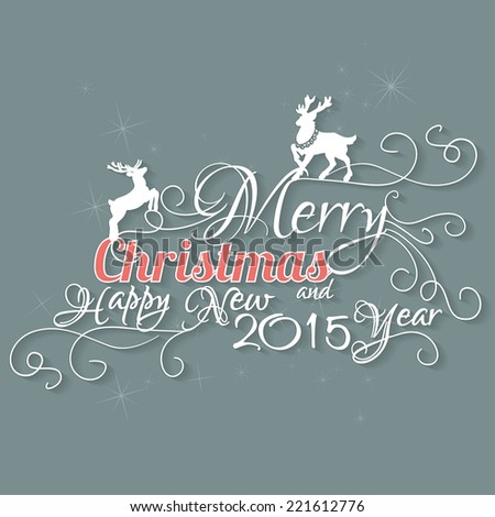 Merry Christmas And Happy New 2015 Year Christmas Background Vector illustration Merry Christmas And Happy New 2015 Year Christmas Background Vector illustration