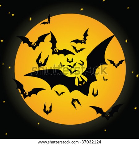 Halloween Bats Background