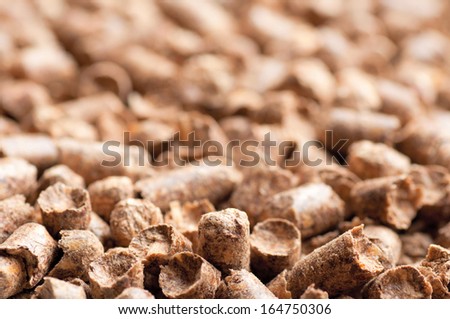 Wood pellet background pattern