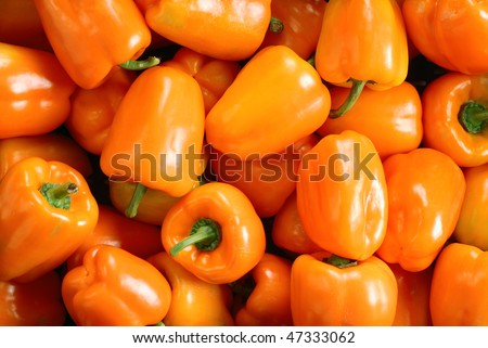 Orange pepper background