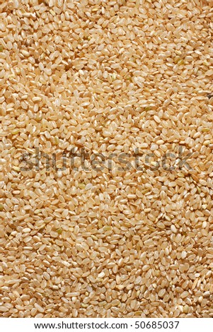 Full frame shot of brown rice, great for backgrounds and health oriented projects