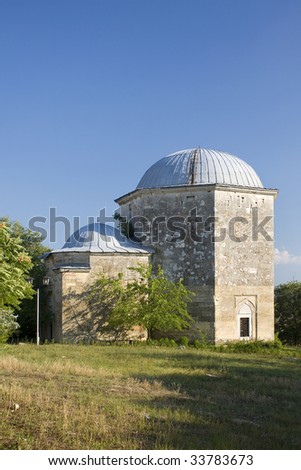 The 16th century tomb of the muslim religious leader Ak Yazili Baba in Obrochishte, Bulgaria