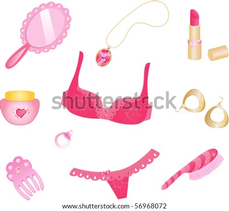 Lingerie Icon  on Girly Icon Set Stock Vector 56968072   Shutterstock