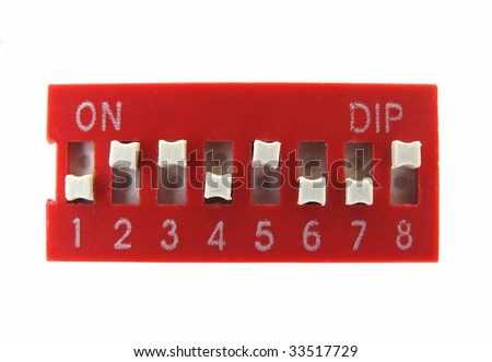 Dip switch (Cheap plastic dual in-line  package switches)