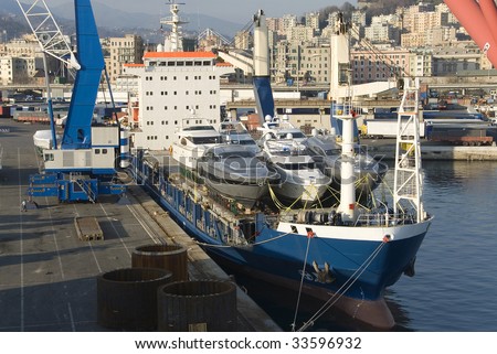 maritime transport in harbor