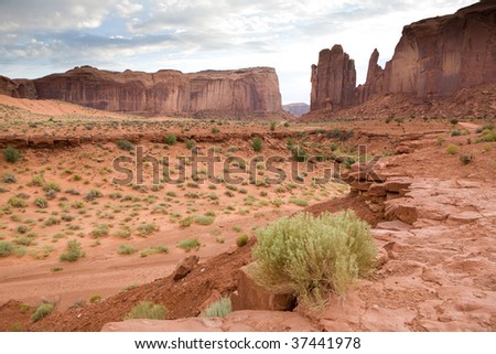 Nature and rocks of Monument Valley