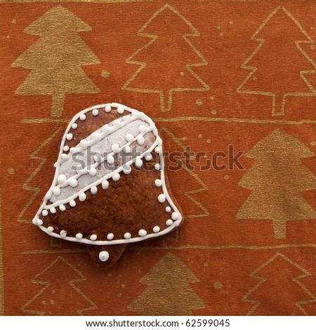 gingerbread as little bell as christmas decoration