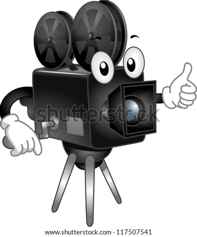Cartoon Movie Camera clip art Free Vector / 4Vector