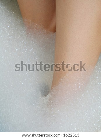 Foot Spa Treatment - feet soaked in bubbles