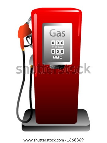gas pump. gas pump vector. stock vector