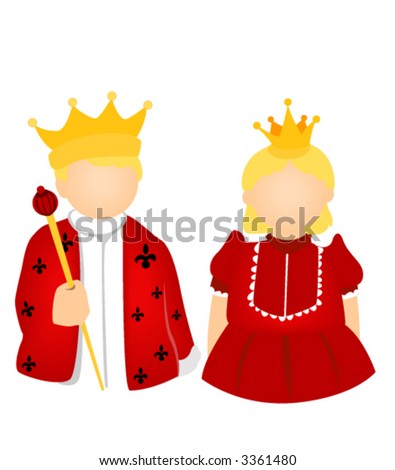 clip art king and queen. stock vector : King and Queen