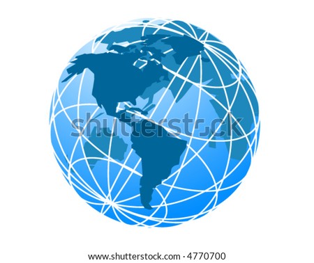 Wired Globe Vector 4770700 Shutterstock