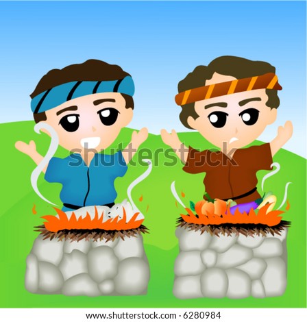 Cain And Abel. stock vector : Cain and Abel