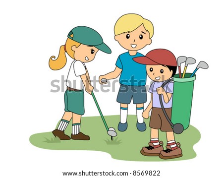 children playing. vector : Children playing