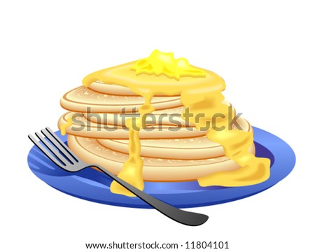 pancakes clip art. stock vector : Pancakes -