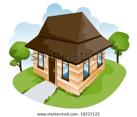 Cartoon House Image. stock vector : Cartoon House -