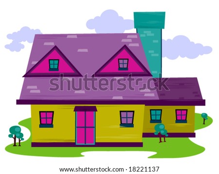 Cartoon House Image. stock vector : Cartoon House -