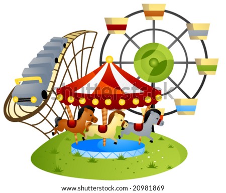 Amusement Park Vector