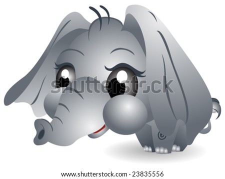 stock vector : Baby Elephant -