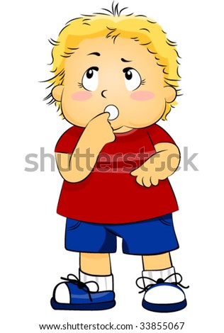 Clipart Child Thinking