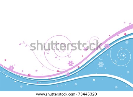 stock vector Illustration of a Wedding Background with an Abstract Design