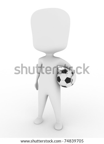 Microstock and Job Question Stock-photo--d-illustration-of-a-man-carrying-a-soccer-ball-74839705