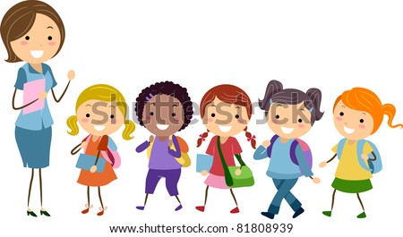 school students vector