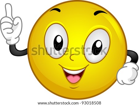 Illustration Of A Smiley Having An Aha! Moment - 93018508 ...