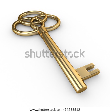 a gold key