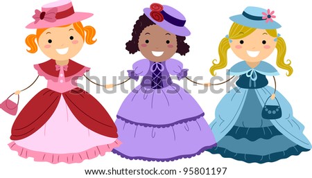 kids victorian costumes