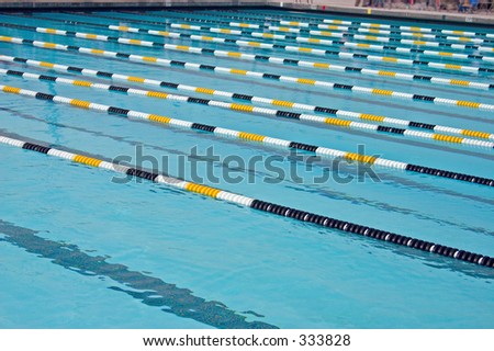 an olympic size swimming pool for competition