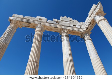 The Temple of Apollo in Side, Antalya.