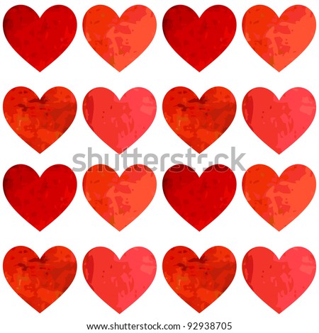 stock vector Love Valentines or wedding pattern with hearts
